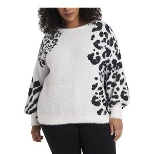NWOT Vince Camuto Animal Print Sweater 2x